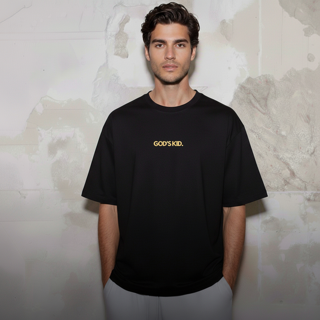 GOD'S KID BLACK TEE