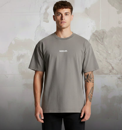 GOD'S KID FADED GREY TEE