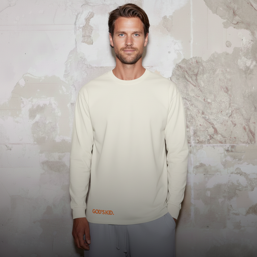 GOD'S KID LONGSLEEVE BEIGE