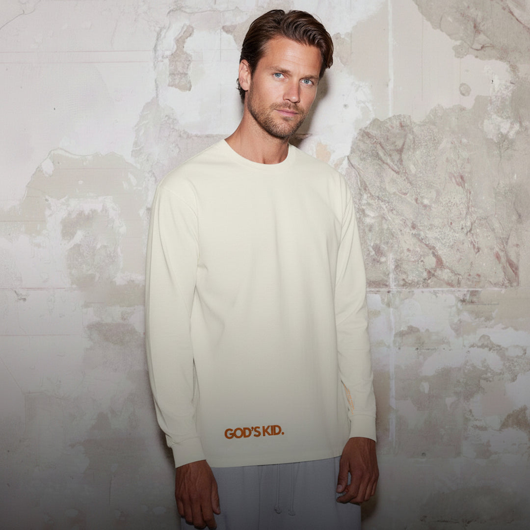 GOD'S KID LONGSLEEVE BEIGE